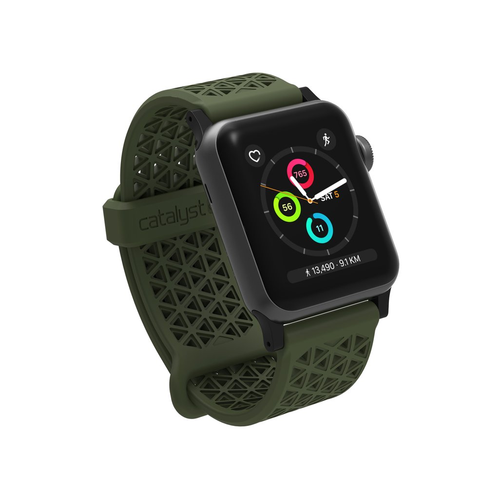 SPORT BAND FOR 38MM APPLE WATCH - ARMY GREEN