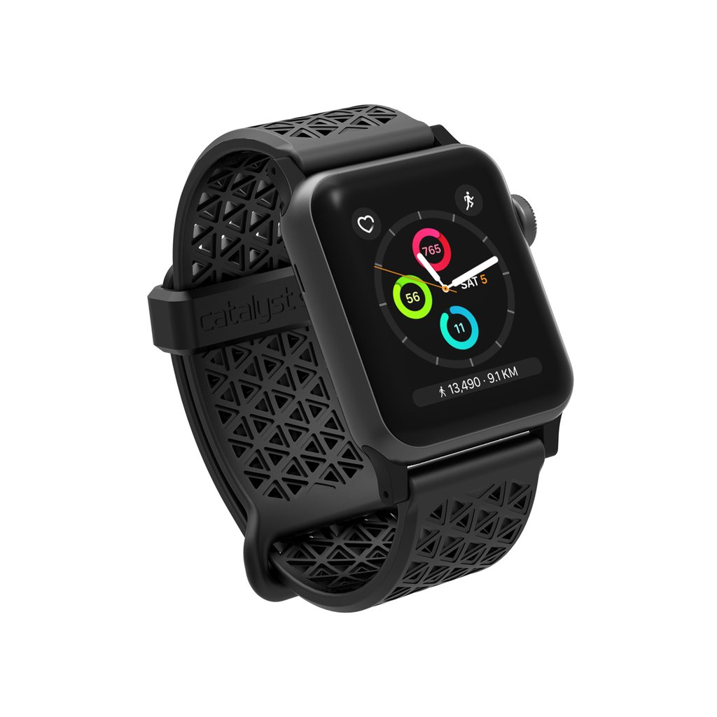 SPORT BAND FOR 42MM APPLE WATCH -STEAL BLACK - Image 4