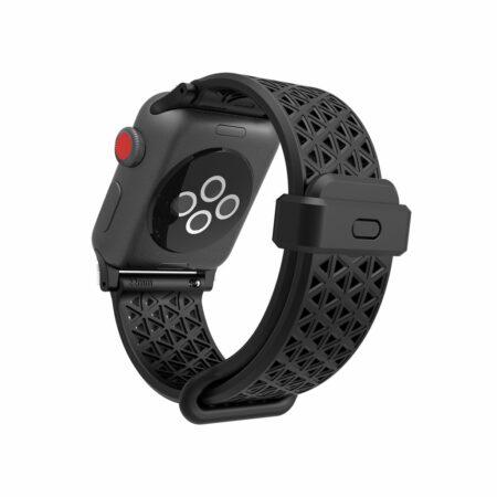 SPORT BAND FOR 42MM APPLE WATCH -STEAL BLACK