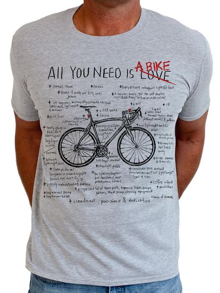 Cycology Men's ( All you Need ) Crew Neck T-shirt - Grey