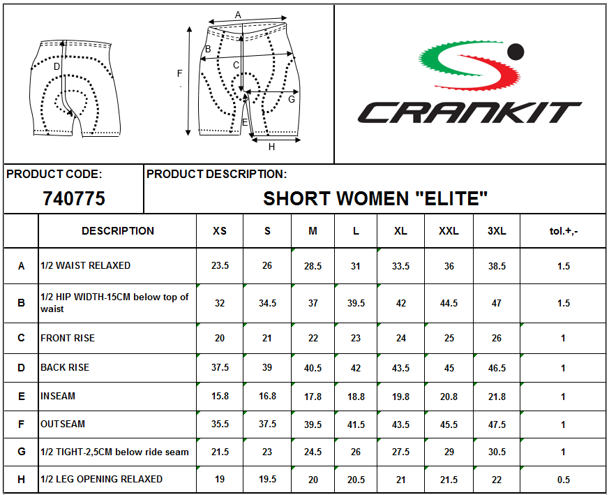 Crank-It Bib Short Bike Black - Image 4