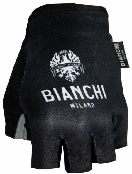 Gloves Bianchi Black (White logo)