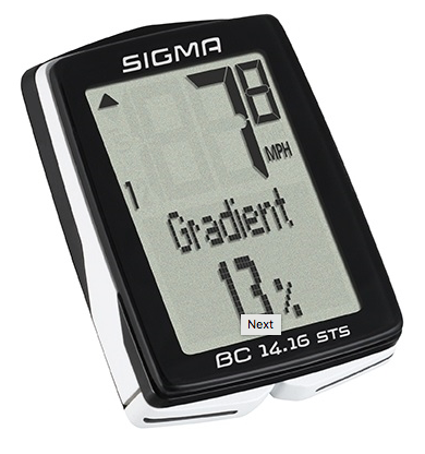 Sigma Sport BC 14.16 STS CAD Bike Computer - Image 3
