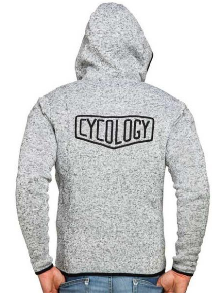 Cycology Men's Knitted Hoodie - Grey - Image 3