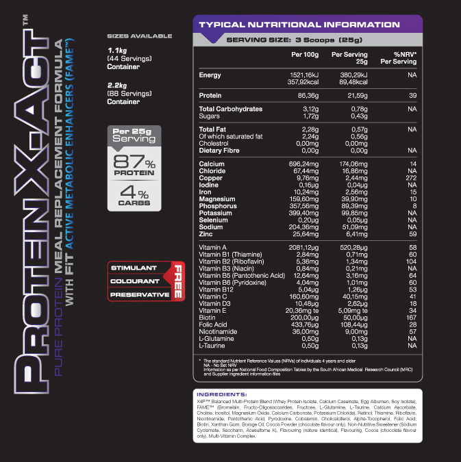 Protein X-Act 2.2kg (88 servings) - Image 5