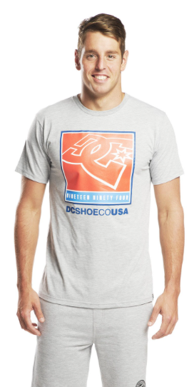 DC Blahked Tee Mens - Grey Heather
