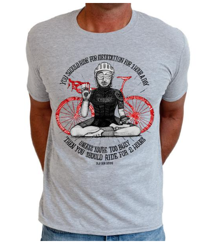 Cycology Bike Buddha Mens Short sleeve T-shirt