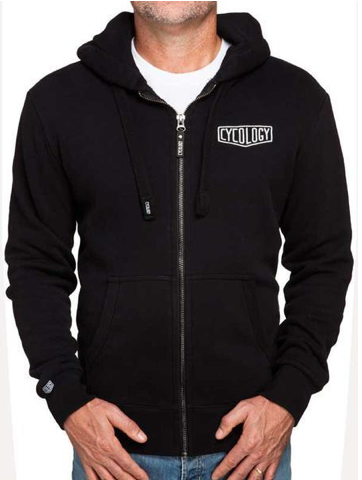 Cycology Mens Black Zip Hoodie