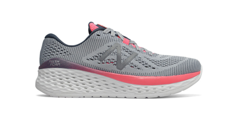 New Balance Womens Fresh Foam More Light Grey/Coral