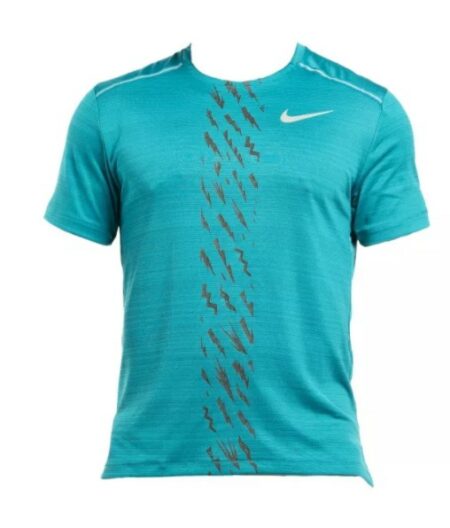 NIKE MEN'S DRY MILER RUNNING TOP – BOTTLE GREEN