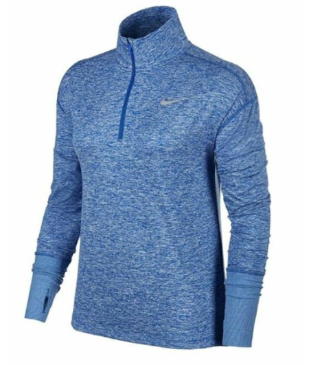 Nike Women's Element Half Zip Running Top - Blue