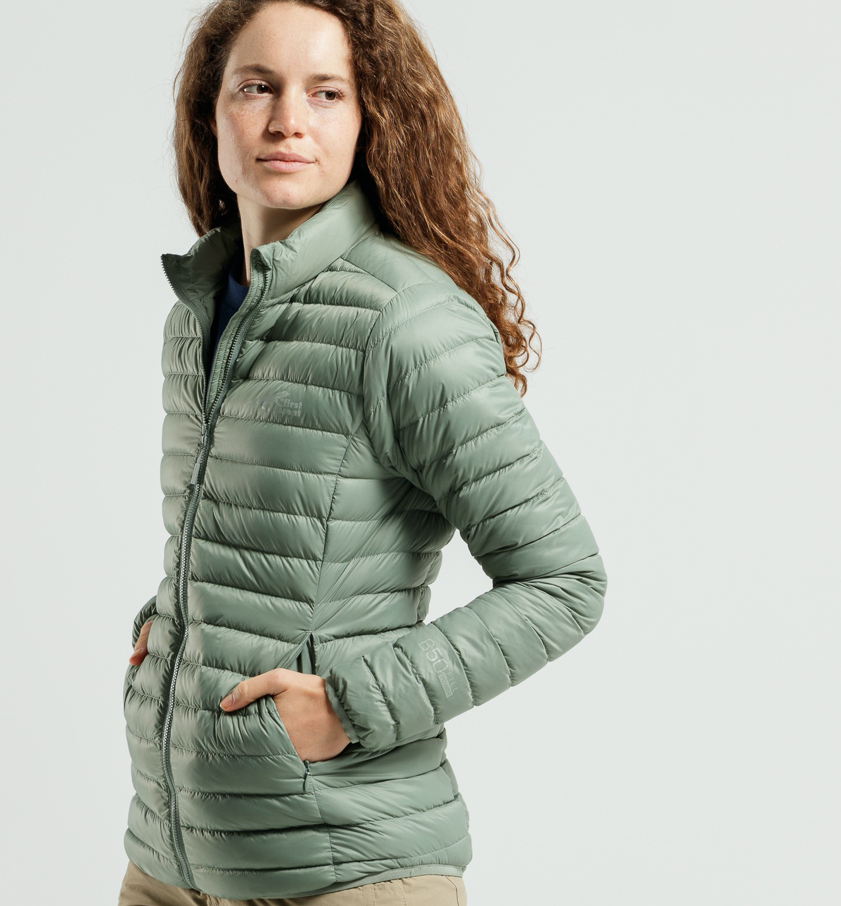 First Ascent Ladies Touch Down Jacket Moss - Image 5