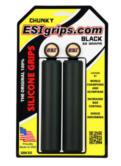 ESI Chunky Silicone Grips Black