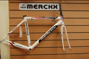 Eddy Merckx Gara Sloping Frame Only White - Size 55