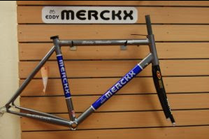 Eddy Merckx Gara Sloping Frame Only Blue/Silver - Size 58