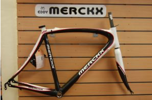 Eddy Merckx AXM Monocoque Carbon Frame Only White/Red - Size 54