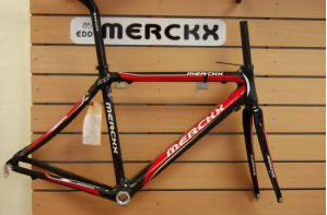 Eddy Merckx LXM Carbon Sloping Frame Only Red/Black - Size 51