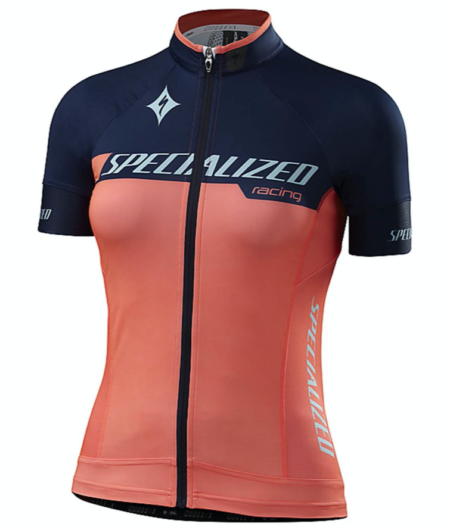 Specialized - SL Pro Jersey Short Sleeve Women Neon Coral/Navy Team - Size L