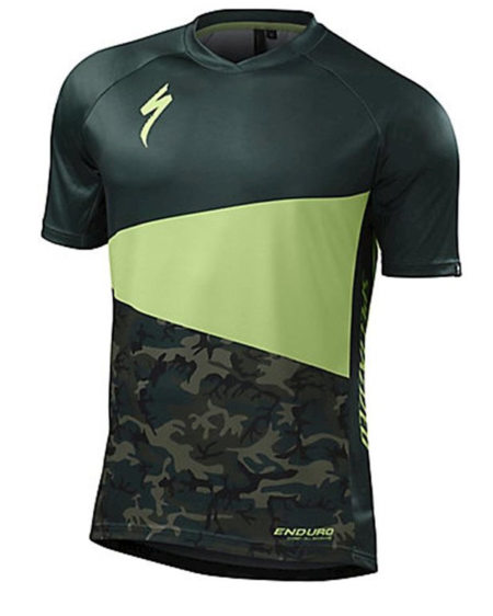 Specialized - Enduro Comp Jersey Short Sleeve Monster Green/Camo - Size S
