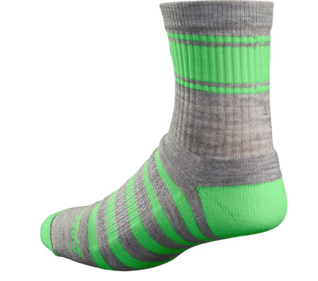 Specialized - Mountain Mid Sock Light Grey/Monster Green - Size S/M