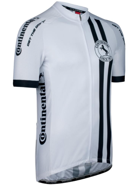 Continental Cycling Jersey White/ Black