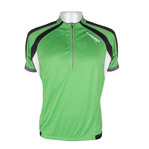 Lizzard Strada - Mens Half Zip Cycling Shirt - Green/Black