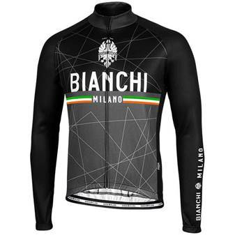 Bianchi Milano Jersey VALSENIO Long Sleeve Blk/Titan 4000