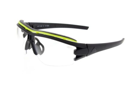 EVIL EYE HALFRIM PRO - SMALL - BLACK MATT/GLOW IN THE DARK FRAME WITH VARIO (ANTIFOG) CLEAR/GREY LENSES