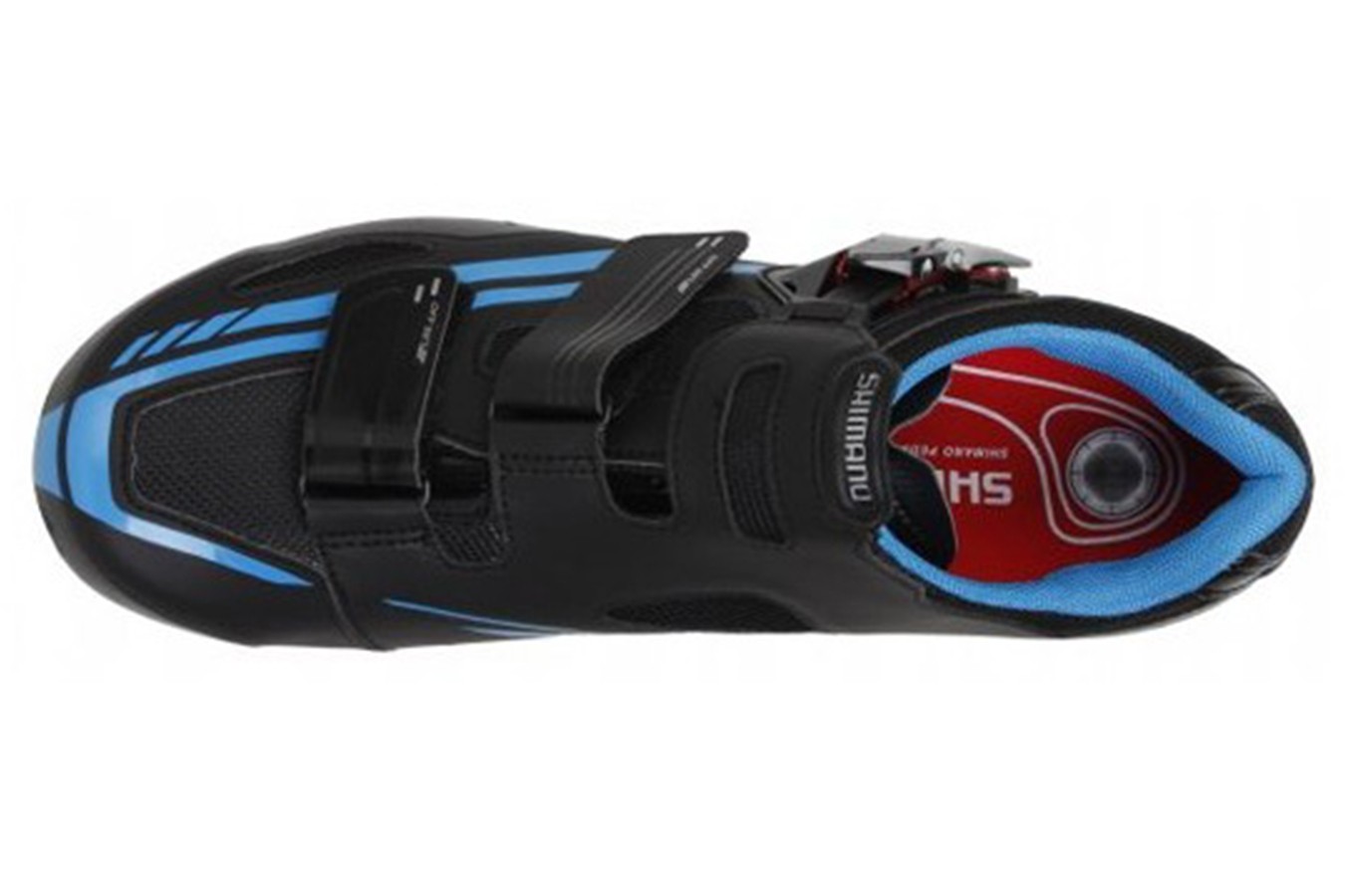 Shimano Men's SH-R107L Road Cycling Shoes -Black with Blue - Image 4