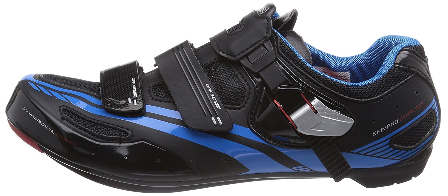 Shimano Men's SH-R107L Road Cycling Shoes -Black with Blue - Image 3